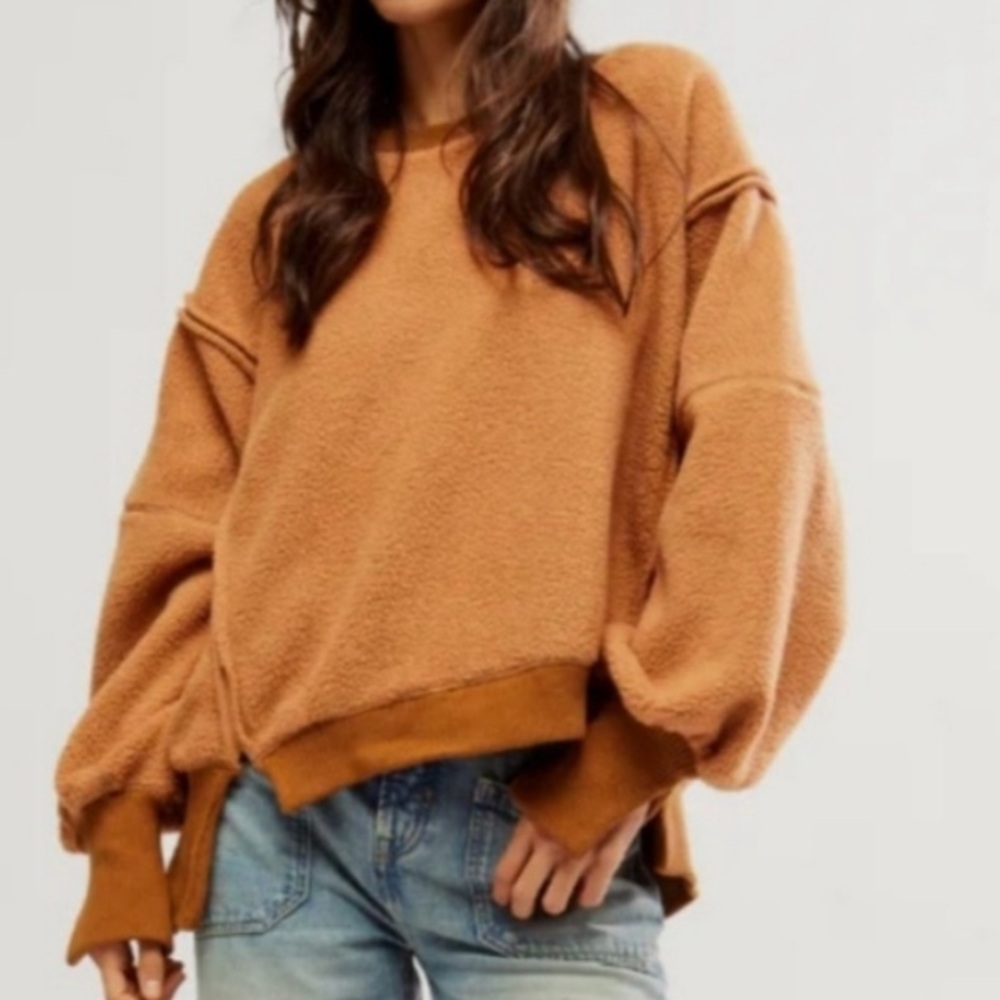 We The Free Women's Camel Crew Neck Sweater